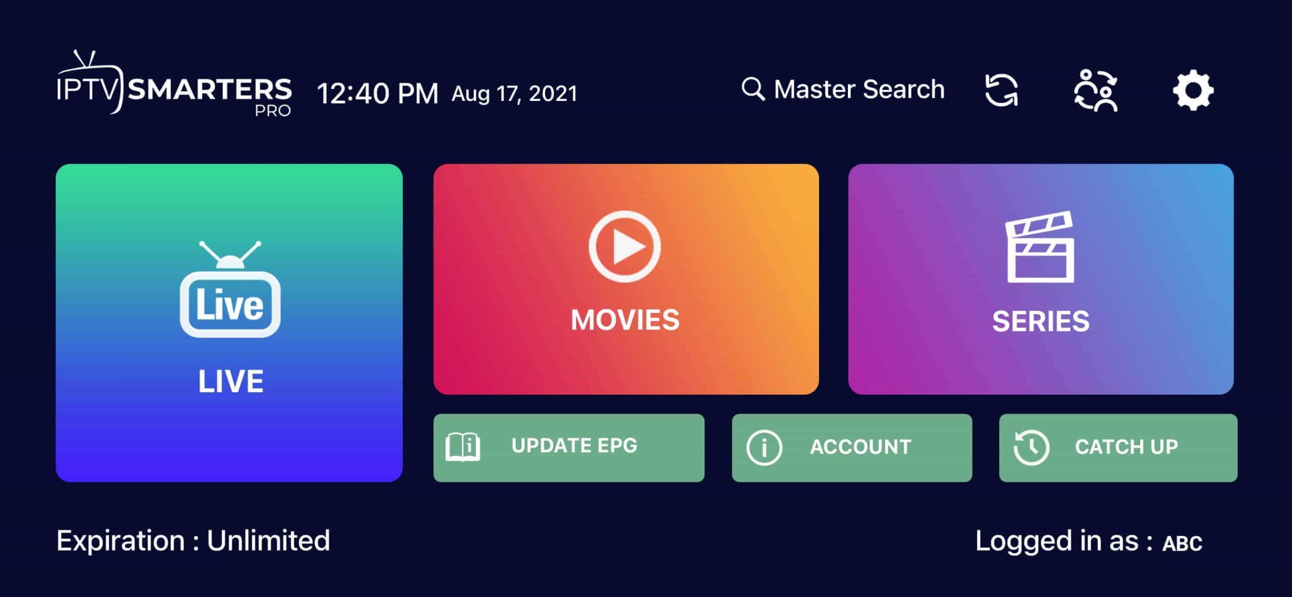 Live TV in an iPhone IPTV player